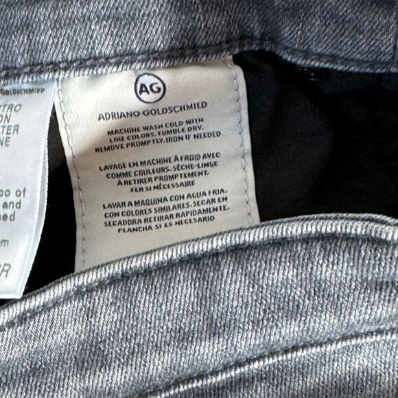 AG Adriano Goldschmied The Prima Blue-Grey Cigarette Leg Jeans Sz 26R - Picture 7 of 9